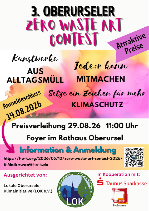 Preisverleihung 3. Oberurseler Zero Waste Art Award