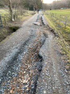 Maasgrundweg vor Instandsetzung